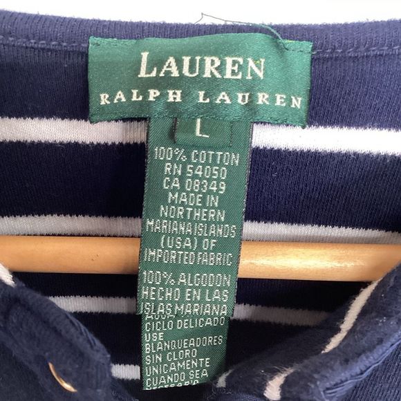 Ralph Lauren Navy Blue Cardigan Size L - Picture 3 of 5
